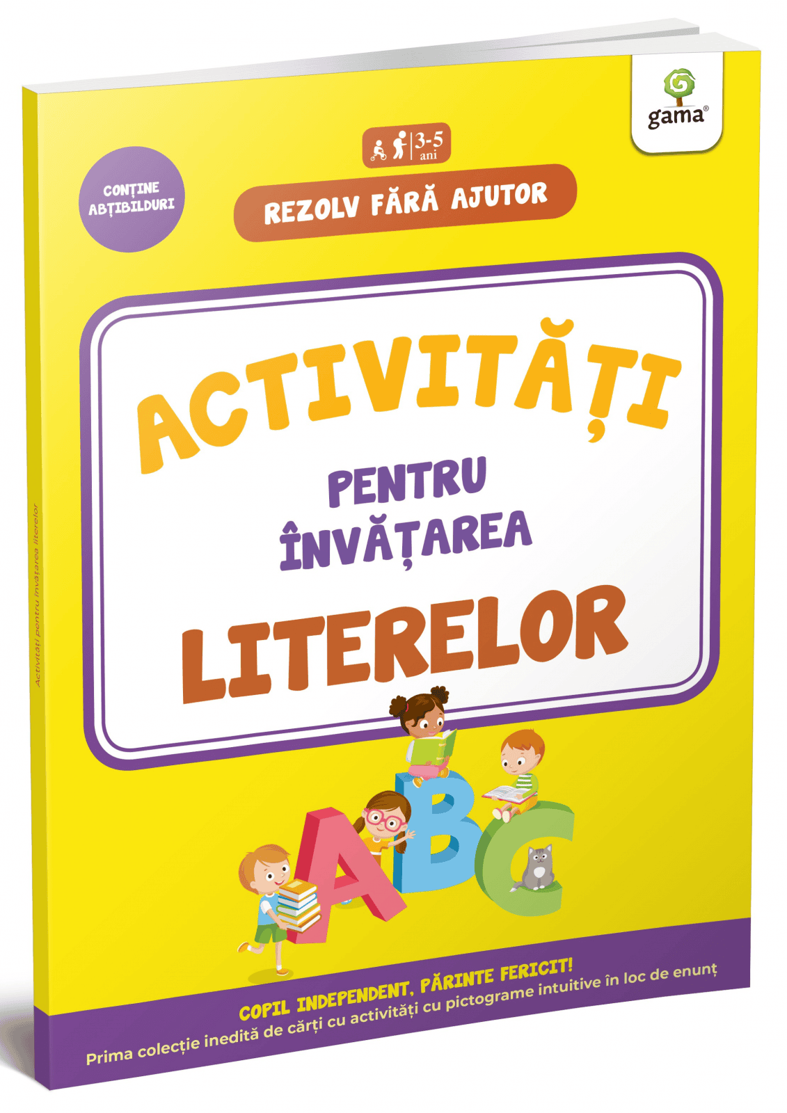 Activitati pentru invatarea literelor, Editura Gama, 2-3 ani +